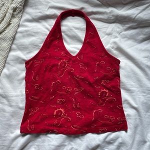 Vintage Paisley Halter Top
